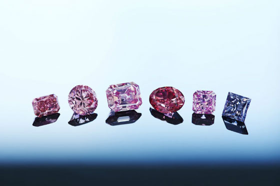 来自2018年argyle pink diamonds tender的六颗"英雄"钻石